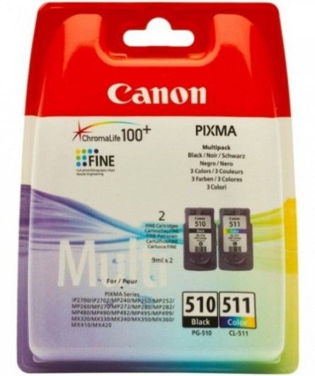 Canon PG-510 + CL-511 Tintapatron Multipack 2x9 ml