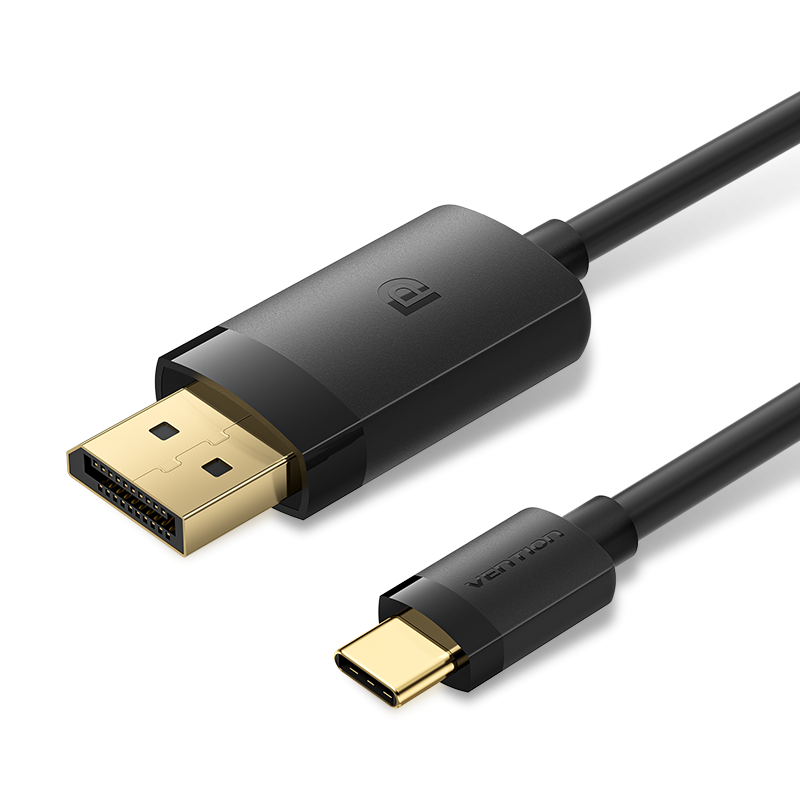 Vention USB-C -> DisplayPort, (4K,fekete),1m, kábel