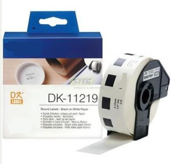 Utángyártott BROTHER DK11219 etikett 12mm 1200 cimke/tekercs IK