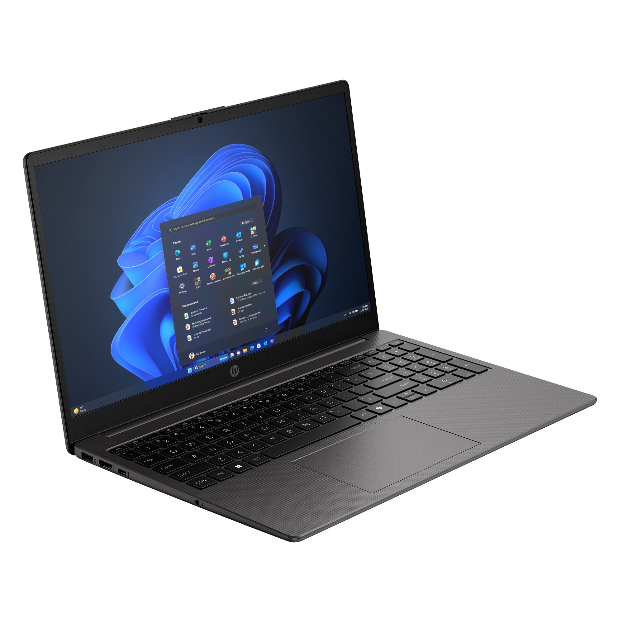 HP250R G10, 15.6" FHD AG SVA  250Nits, Intel Core 5 120U , 8GB, 512GB PCIe SSD, IntelR Graphics, fekete, WIN11, 3 év gar