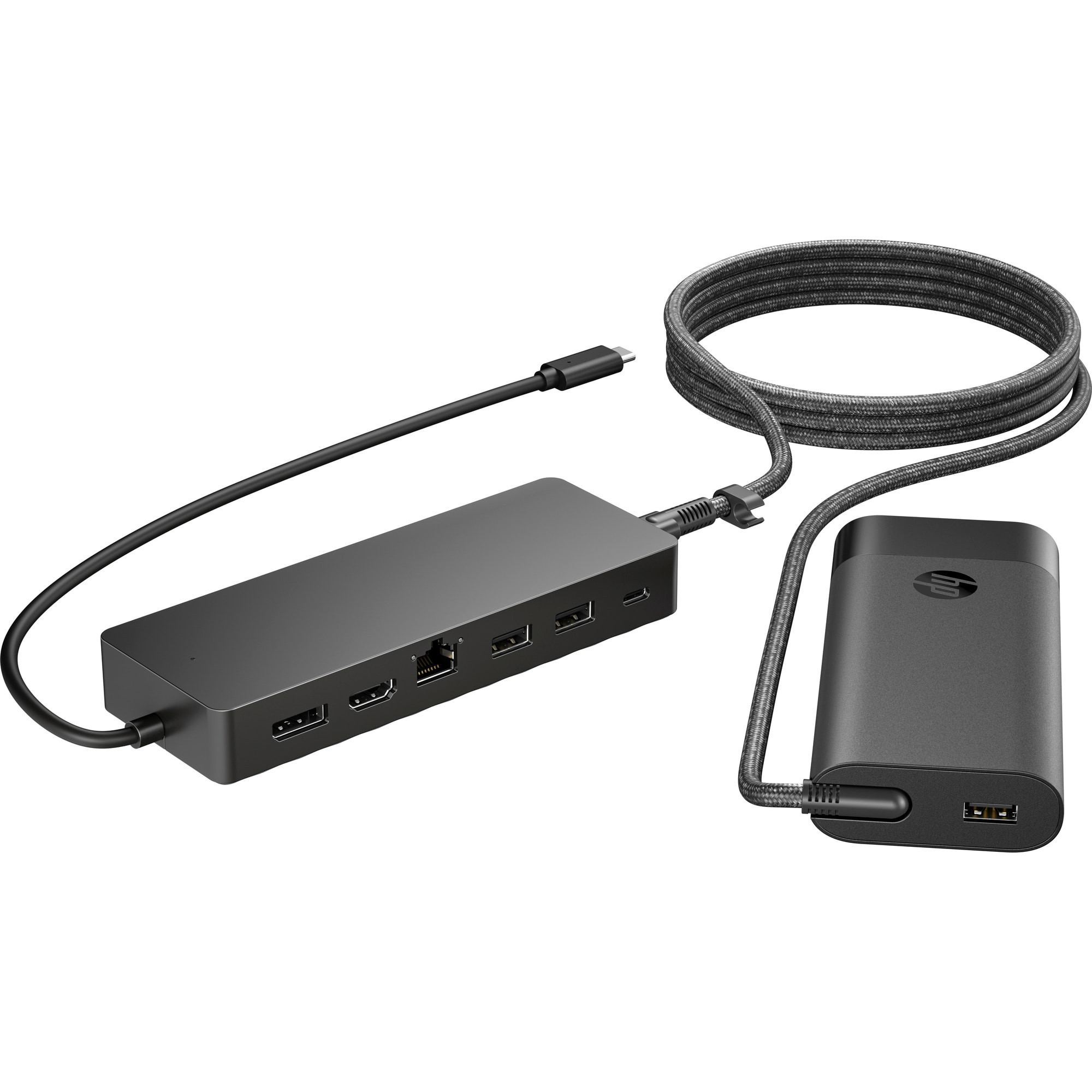 HP kombinált univerzális USB-C-elosztó és -laptoptöltő 9H0H9AA
