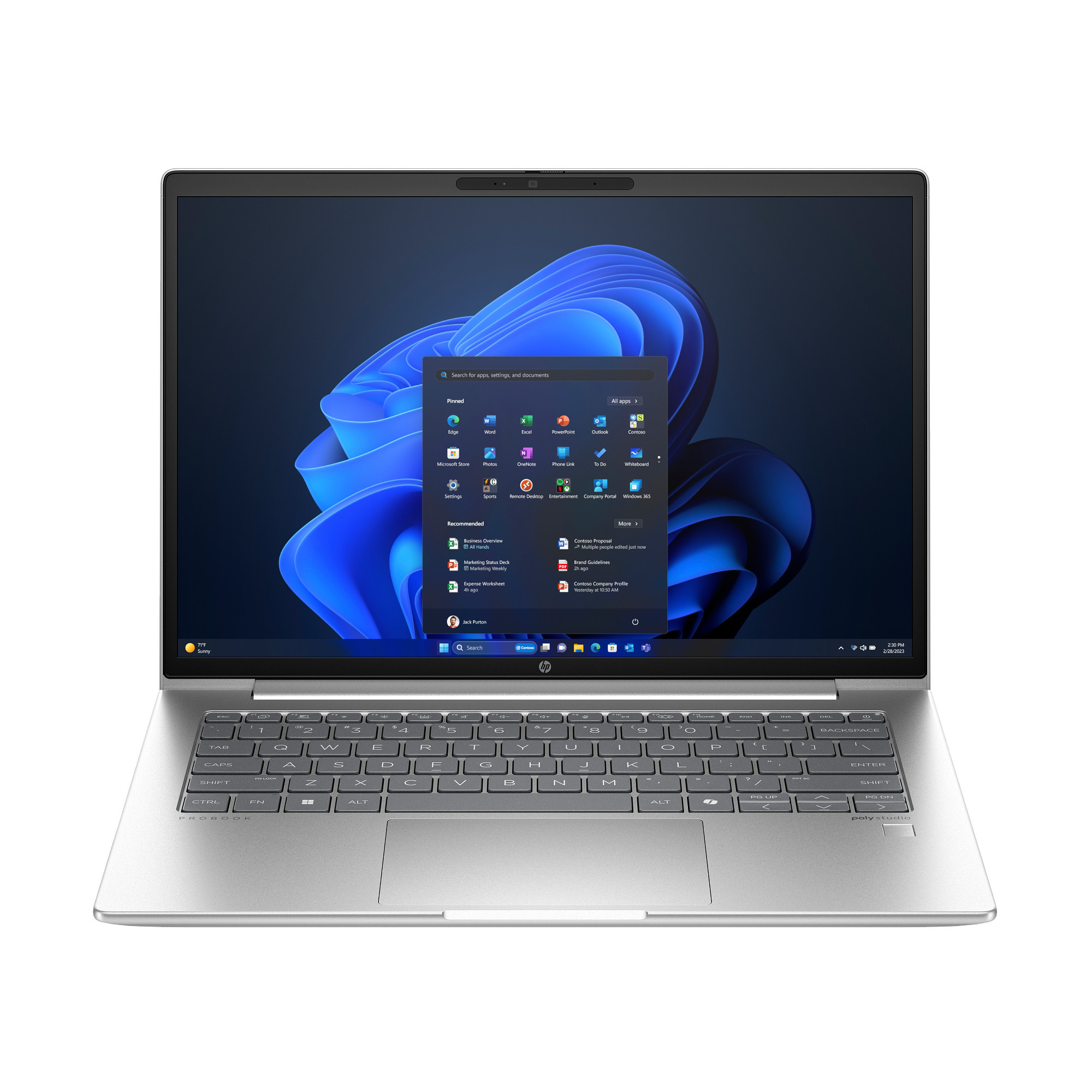 HP440G11, 14.0" WUXGA UWVA 300Nits, Intel Ultra 5 125U, 8GB, 512GB PCIe SSD, IntelR Graphics 4C, ezüst színű, WIN11PRO, háttérvilágításos billentyűzet, ujjlenyomat olvasó, 3 év garancia