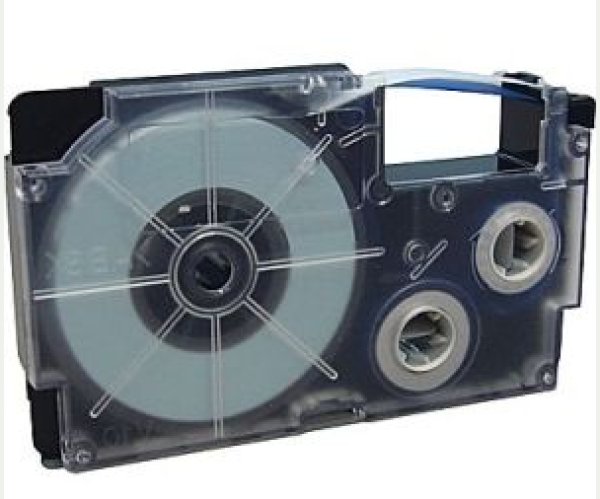 Utángyártott CASIO feliratozógép szalag 18mm x 8m sárga-fekete