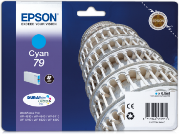 Epson T7912 Tintapatron Cyan 6,5ml No.79