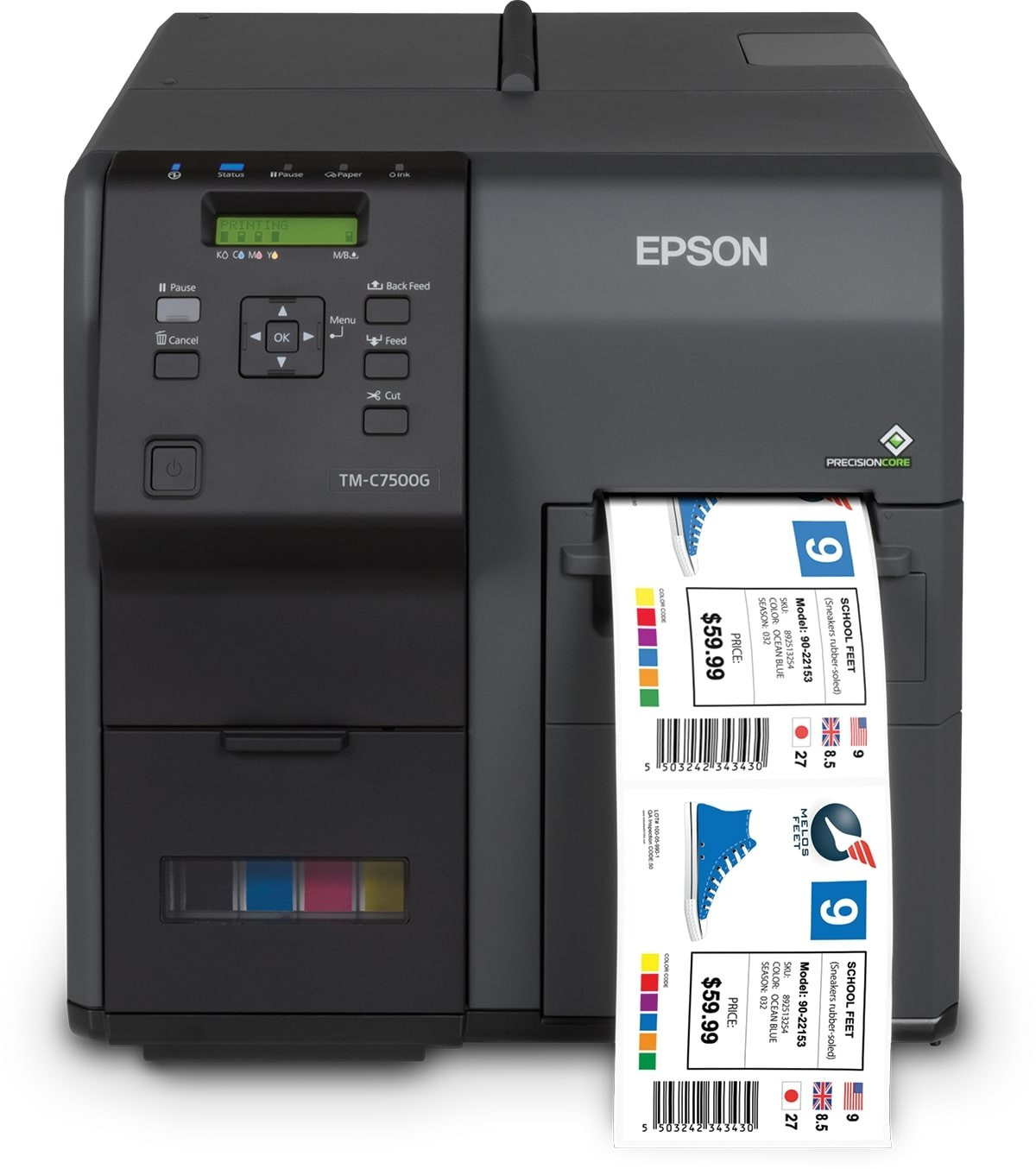 Epson ColorWorks C7500G színes tintasugaras címke nyomtató