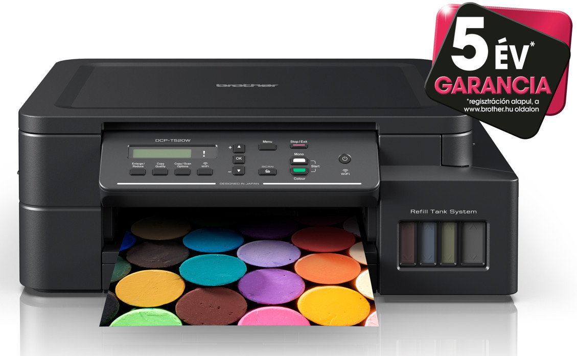 Brother DCPT520W színes külső tintatartályos multifunkciós nyomtató