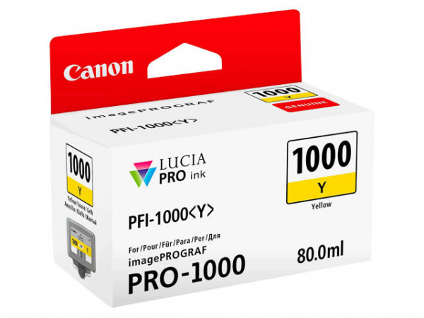 Canon PFI-1000 Cartridge Yellow 80ml
