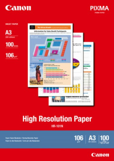 Canon HR-101N nagyfelbontású fotópapír (A/3, 100 lap, 106g)