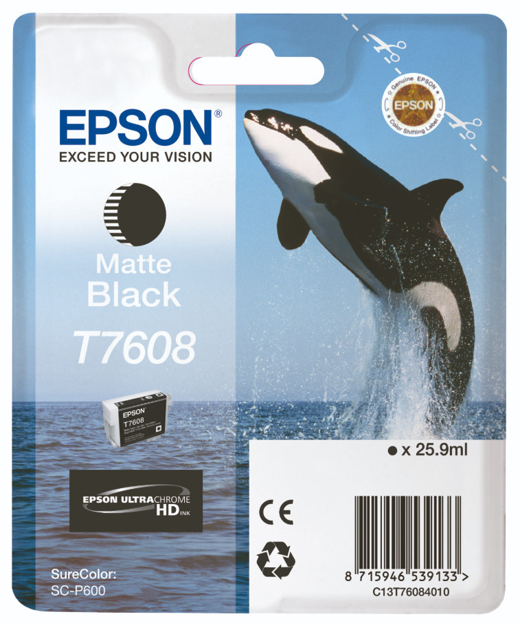 Epson T7608 Patron Matt Bk 26ml /o/