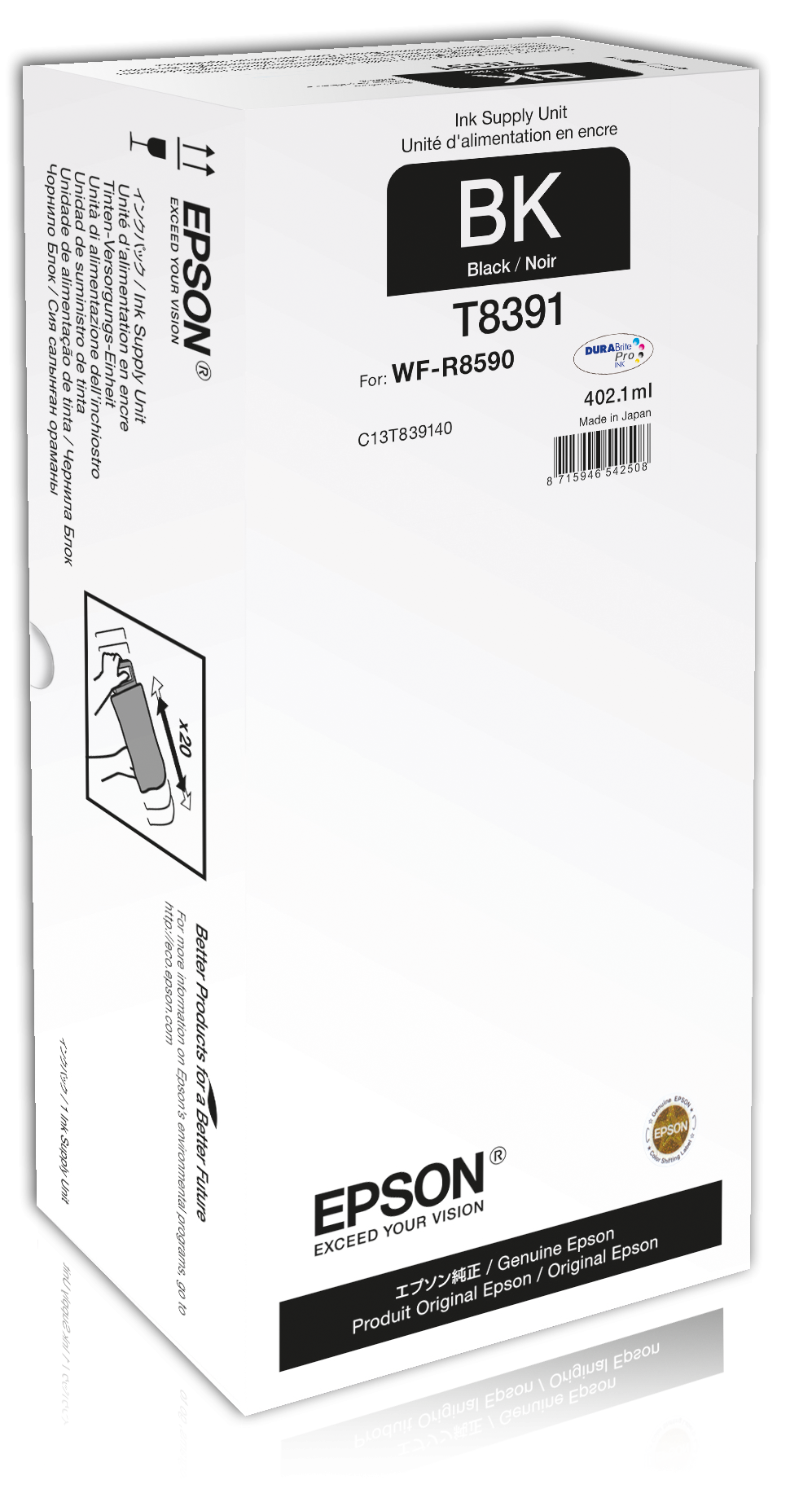 Epson T8391 Tintapatron Black 20.000 oldal kapacitás