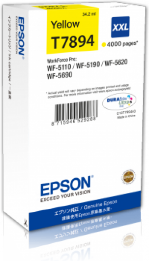 Epson T7894 Tintapatron Yellow 4.000 oldal kapacitás