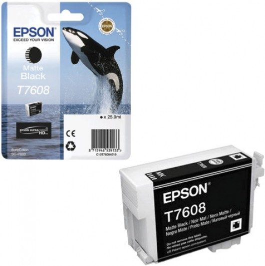 Epson T7608 Tintapatron Matt Bk 25,9ml