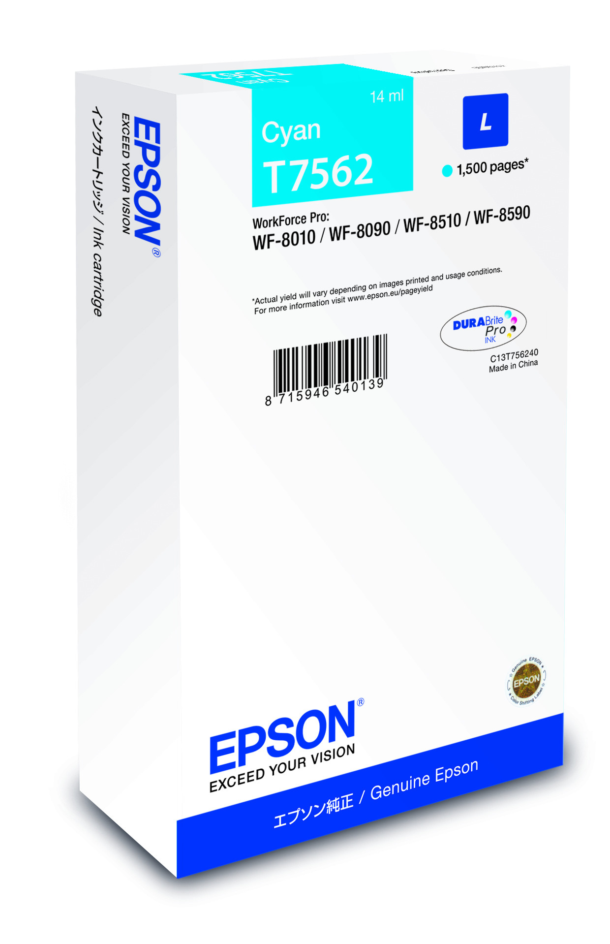 Epson T7562 Patron Cyan 1,5K /o/