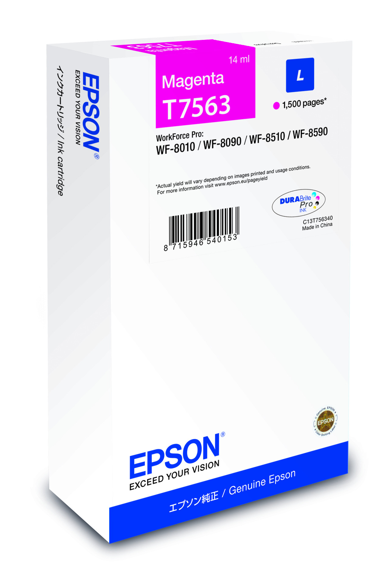 Epson T7563 Patron Magenta 1,5K /o/