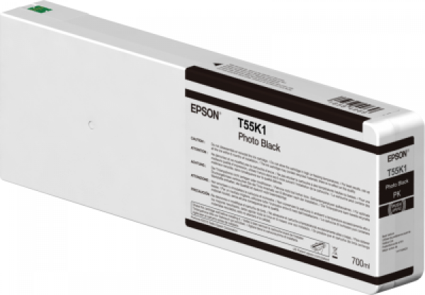 Epson T55K100 Patron Photo Black 700ml eredeti