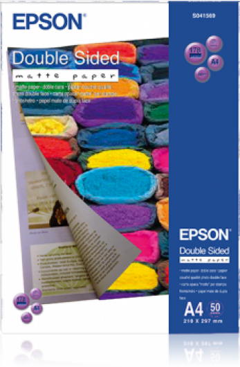 Epson matt kétoldalas fotópapír (A4, 50 lap, 178g)