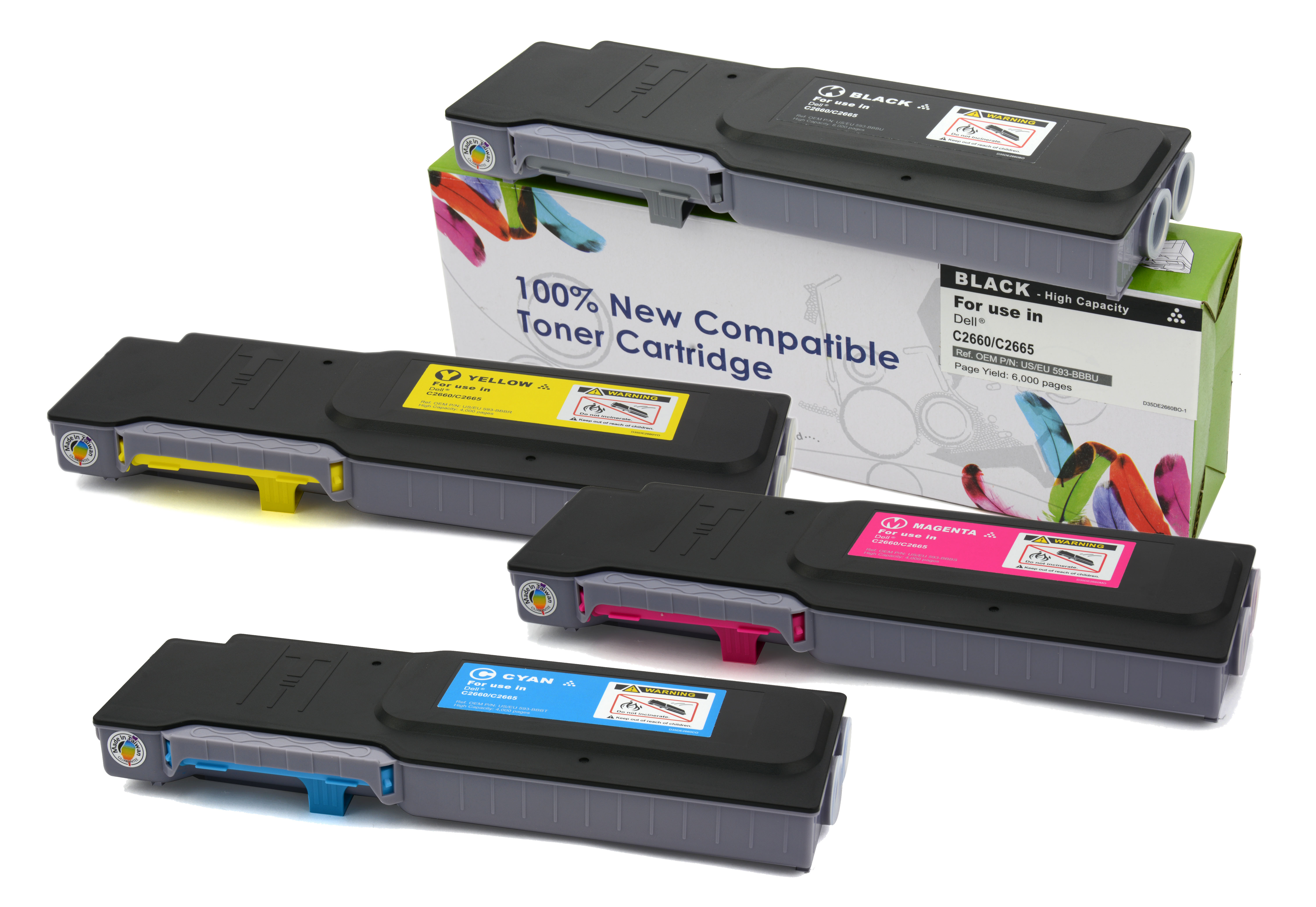 Utángyártott DELL C2660,2665 Toner Black 6.000 oldal kapacitás CartridgeWeb