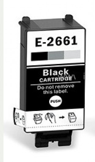 Utángyártott EPSON T2661 Patron Black  IK