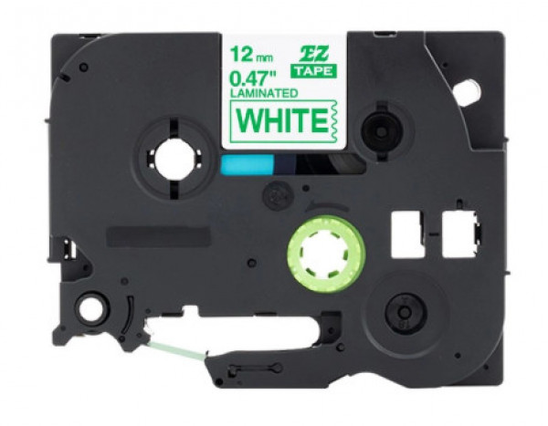 Utángyártott BROTHER TZe236 szalagkazetta 12 mm x 8 m fehér alapon zöld felirat