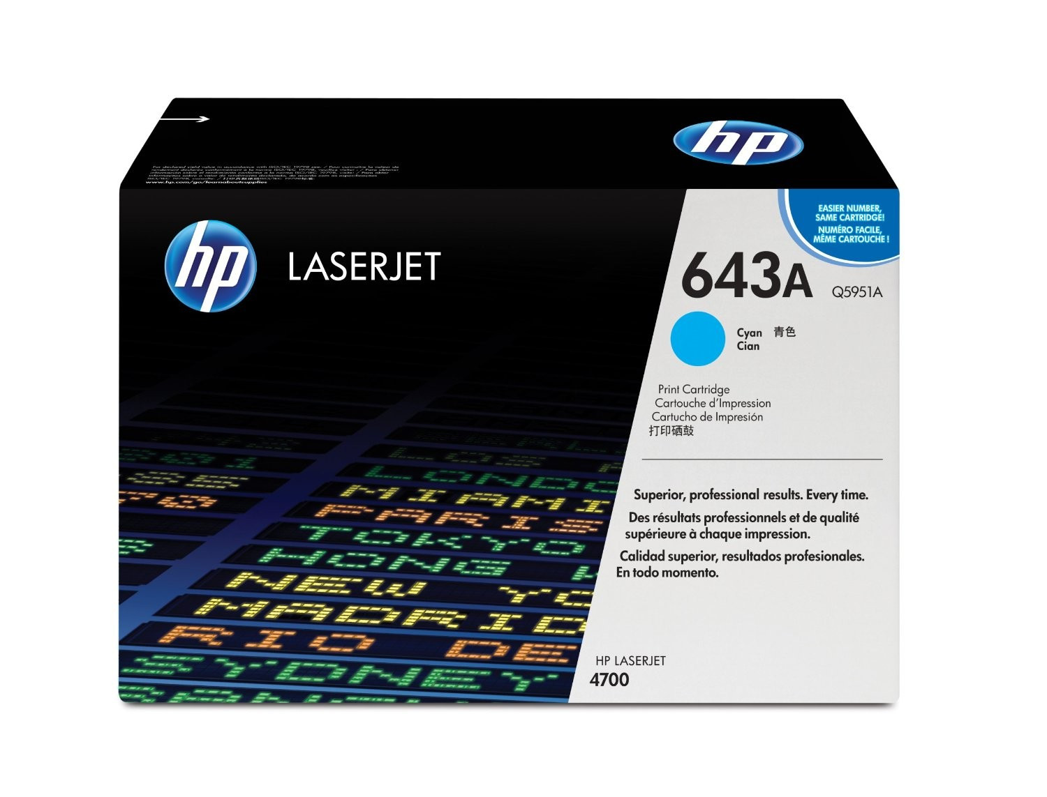 HP Q5951A Toner Cyan 10.000 oldal kapacitás No.643A