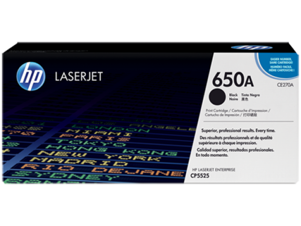 HP CE270A Toner Black 13.500 oldal kapacitás No.650A