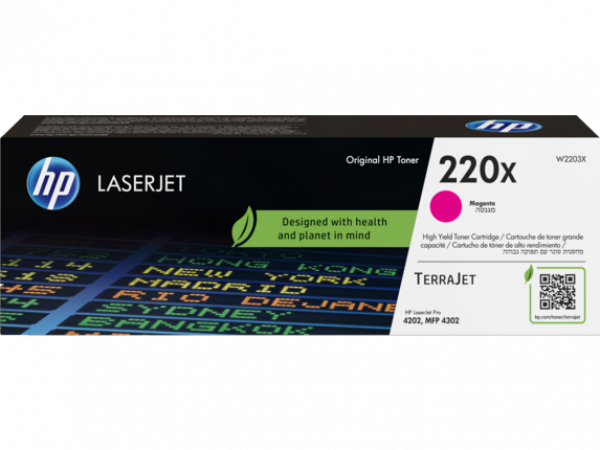 HP W2203X Toner Magenta 5.500 oldal kapacitás No.220X