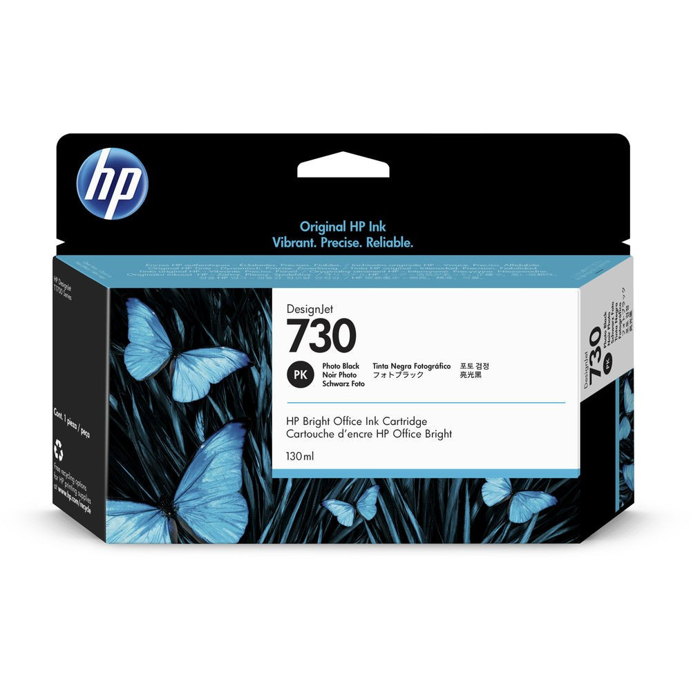 HP P2V67A Patron Photo Black 130ml No.730