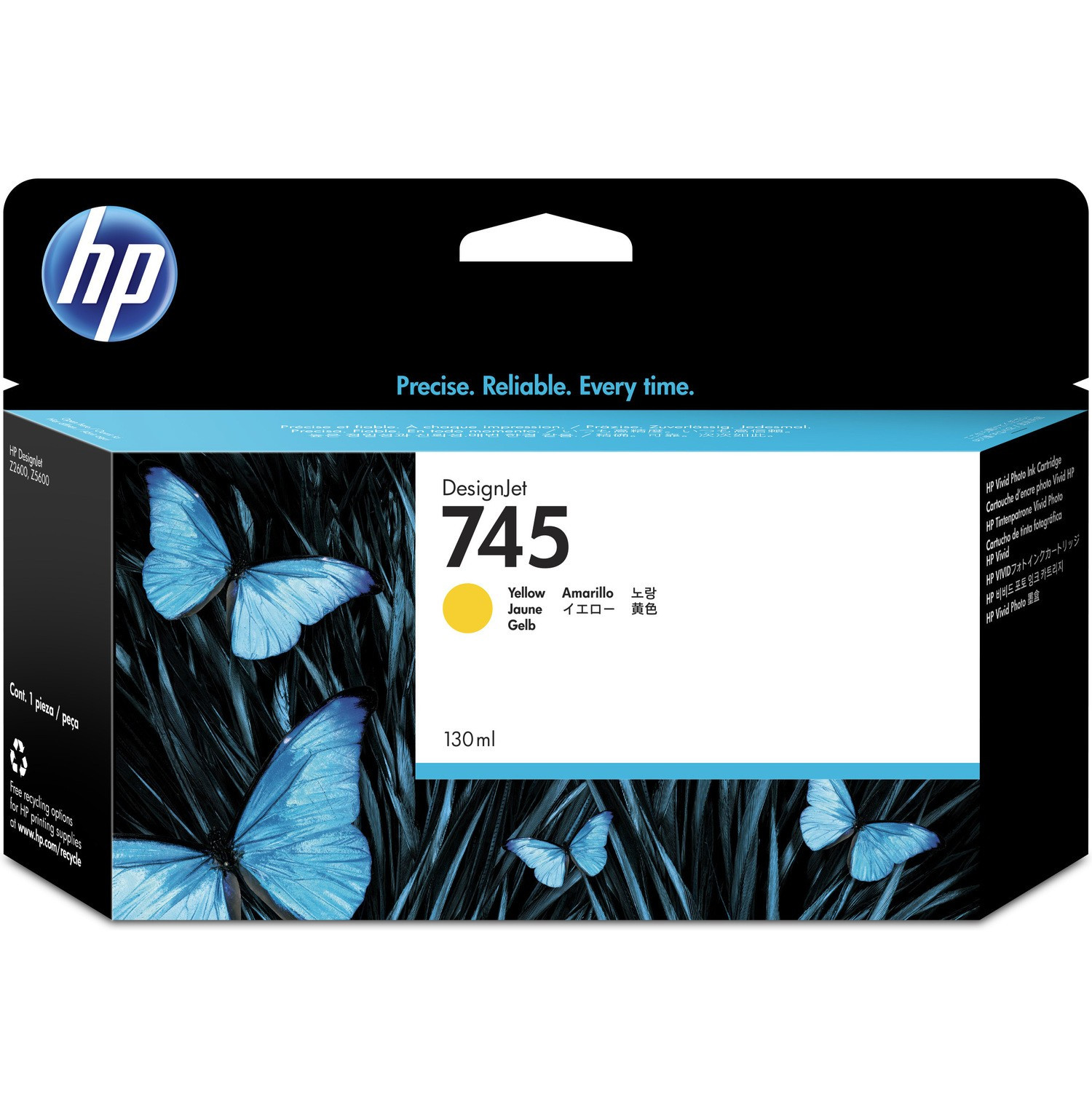 HP F9J96A Patron Yel 130ml No.745