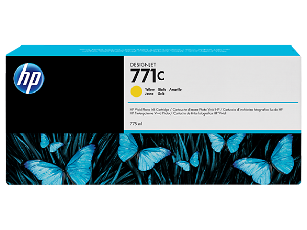 HP B6Y10A Patron Yellow 775ml No.771