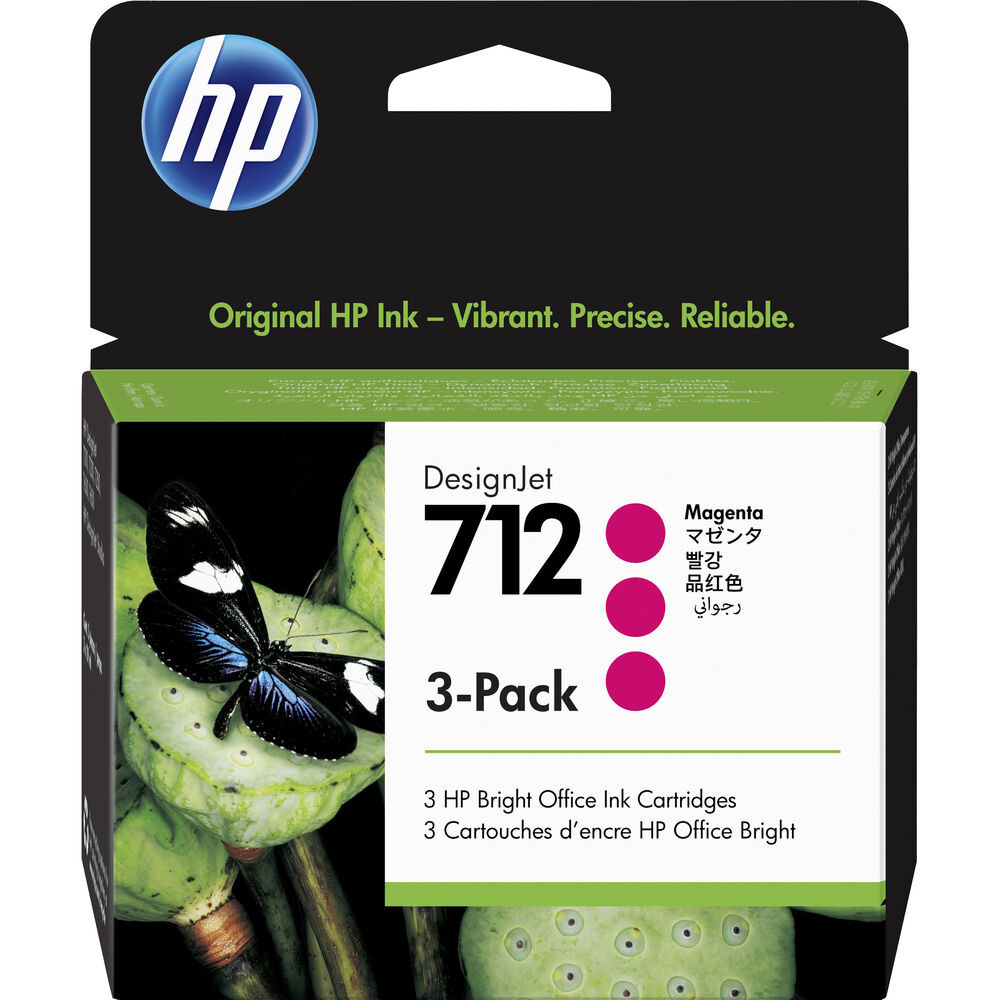 HP 3ED78A Patron 3Pack Magenta 29ml No.712