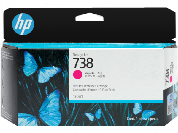 HP 498N6A Patron Magenta 130ml No.738