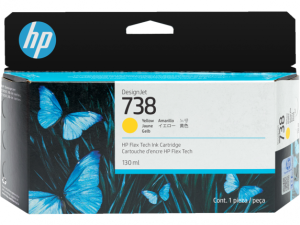 HP 498N7A Patron Yellow 130ml No.738