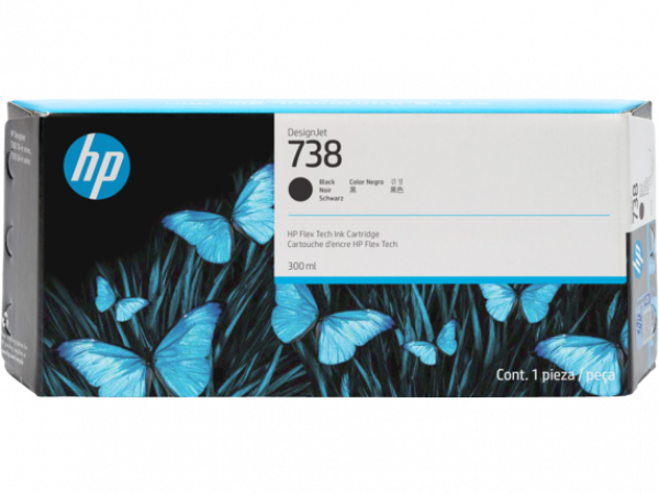 HP 498N8A Patron Black 300ml No.738