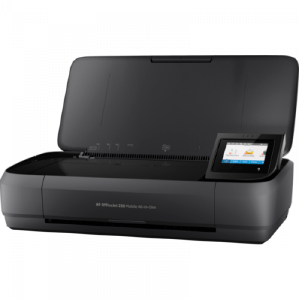 HP OfficeJet 250 A4 színes tintasugaras multifunkciós hordozható nyomtató fekete

