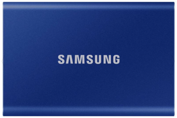 SAMSUNG SSD Külső, 2TB, T7, Kék, USB3.2/USB Type-C