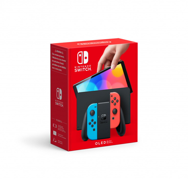 Nintendo Switch - OLED Md (Neon Blue/Neon Red), játékkonzol