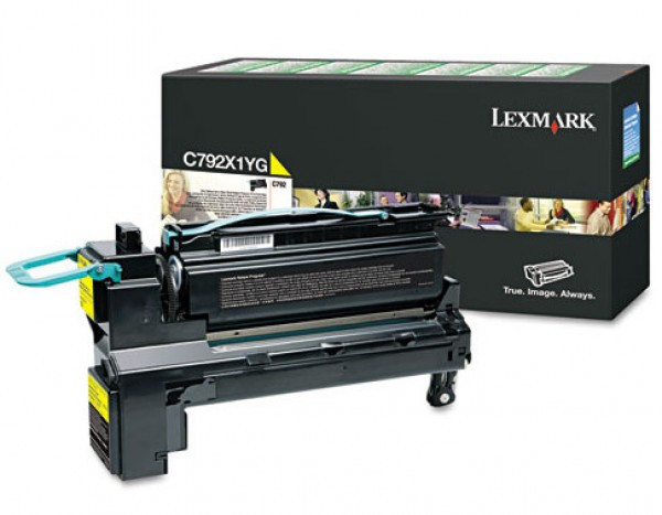 Lexmark C792 Extra High Return Toner Yellow 20K C792X1YG