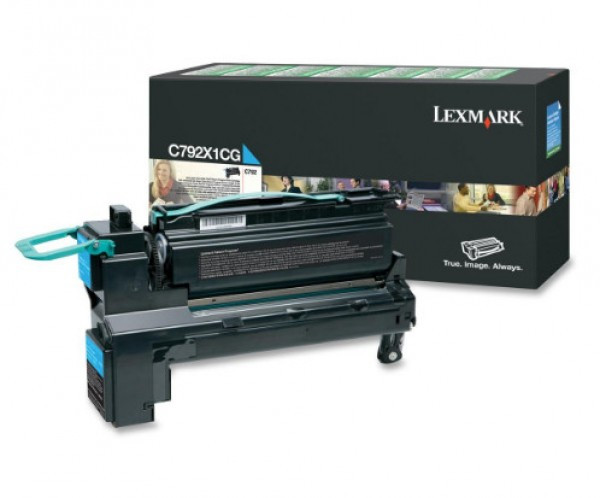 Lexmark C792 Extra High Return Toner Cyan 20K C792X1CG
