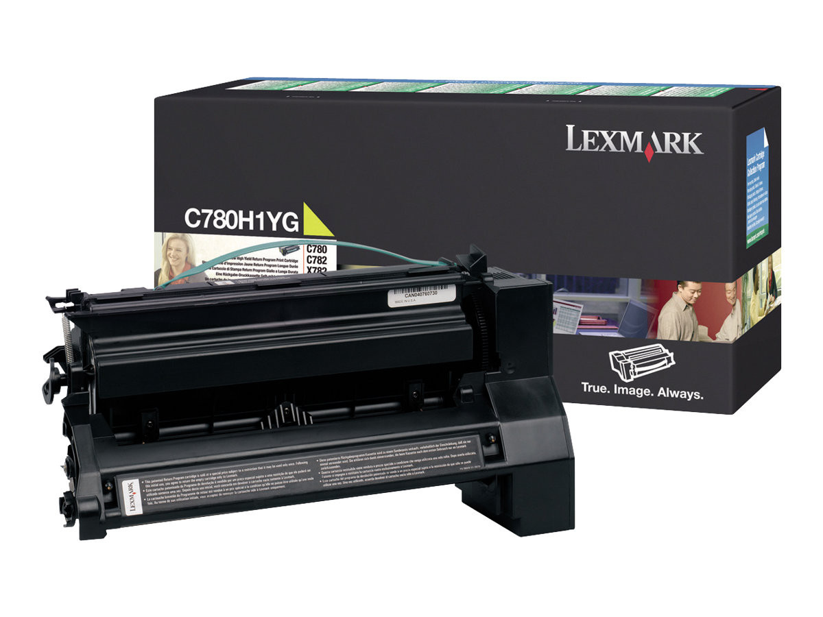 Lexmark C78x/X782 High Return Toner Yellow 10K C780H1YG