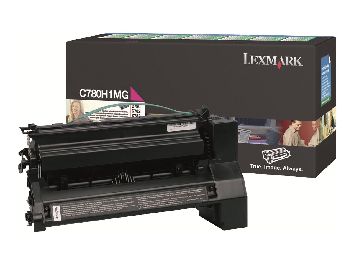 Lexmark C78x/X782 High Return Toner Magenta 10K C780H1MG