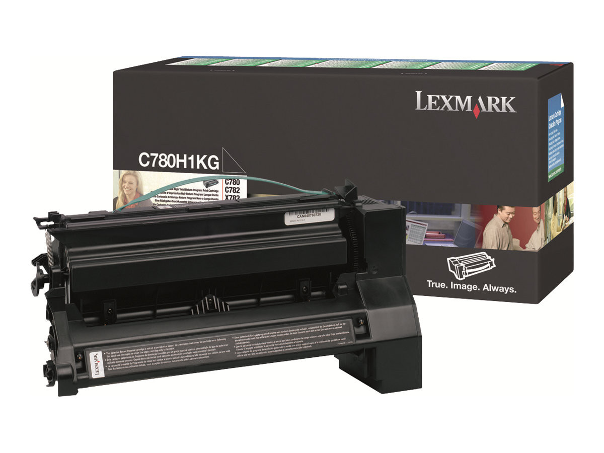 Lexmark C78x/X782 High Return Toner Black 10K C780H1KG
