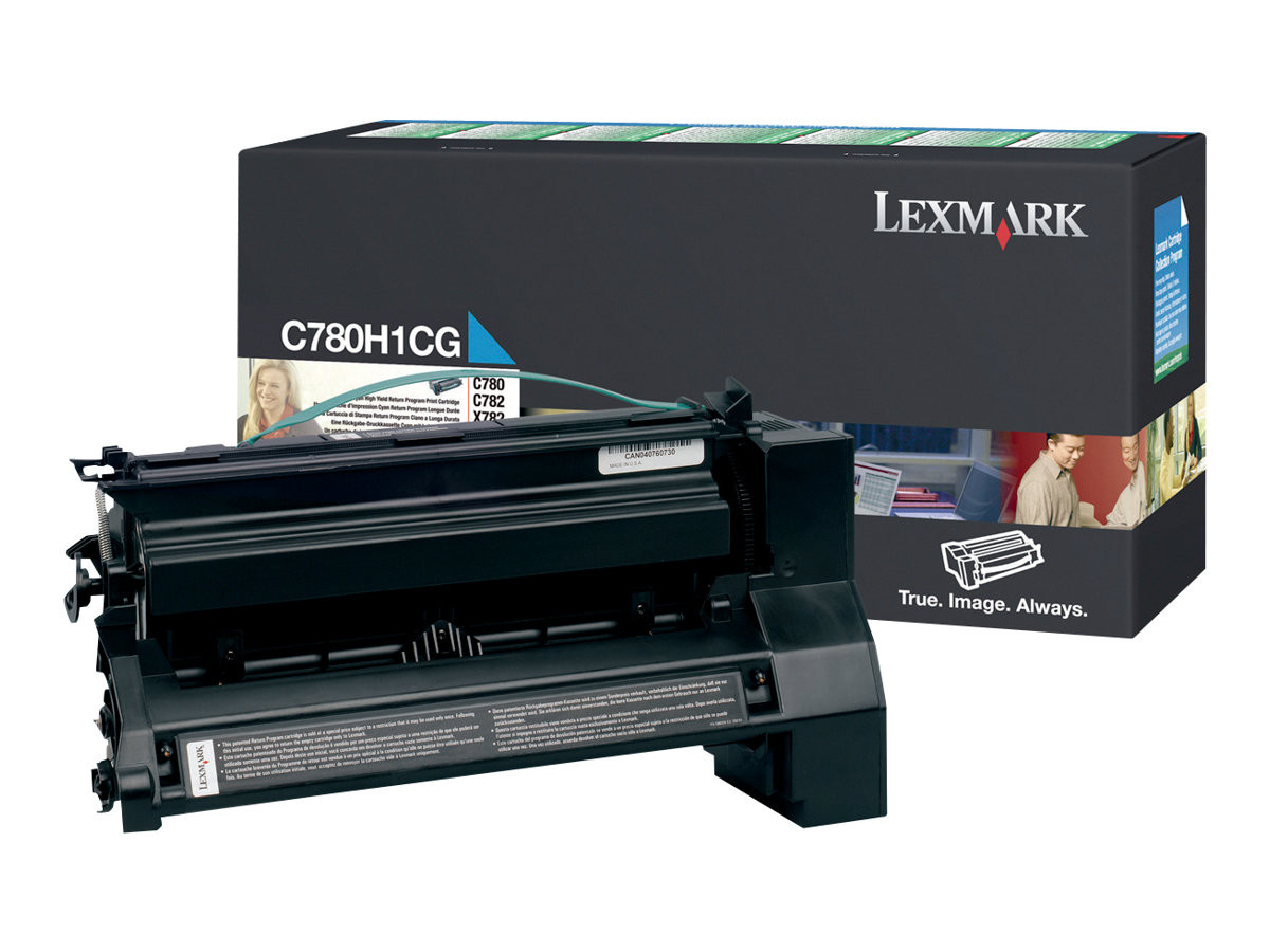 Lexmark C78x/X782 High Return Toner Cyan 10K C780H1CG
