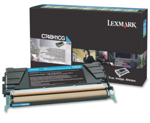 Lexmark C748 High Return Toner Cyan 10K C748H1CG