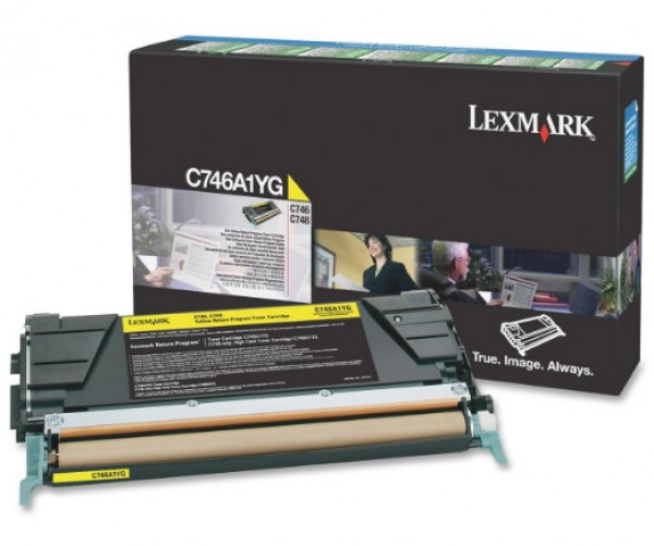 Lexmark C746/C748 Return Toner Yellow 7K C746A1YG