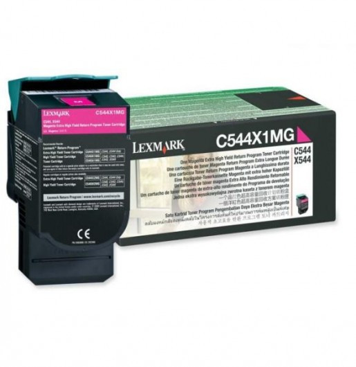 Lexmark C544/X544 Extra High Return Toner Magenta 4K C544X1MG