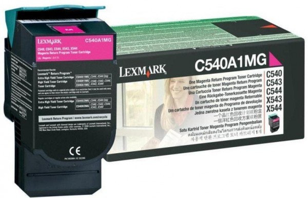 Lexmark C54x/X54x Return Toner Magenta 1K C540A1MG