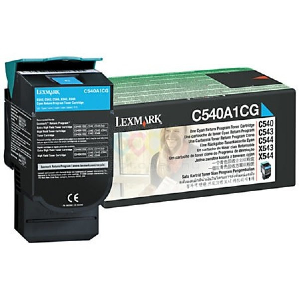 Lexmark C54x/X54x Return Toner Cyan 1K C540A1CG