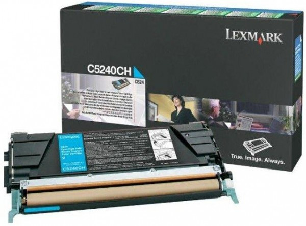 Lexmark C524/534 High Return Toner Cyan 5K C5240CH