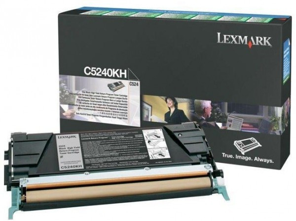 Lexmark C524/534 High Return Toner Black 8K C5240KH