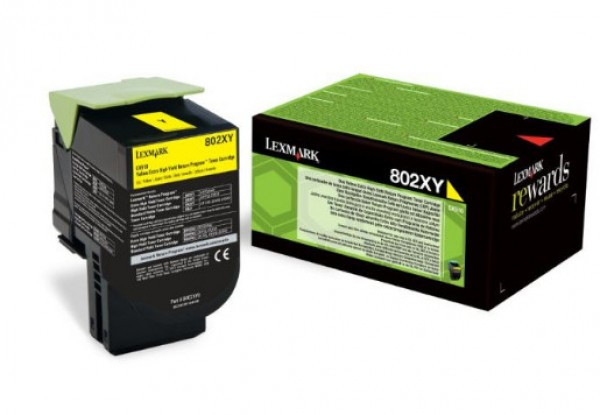 Lexmark CX510 Extra High Return Toner Yellow 4K 80C2XY0